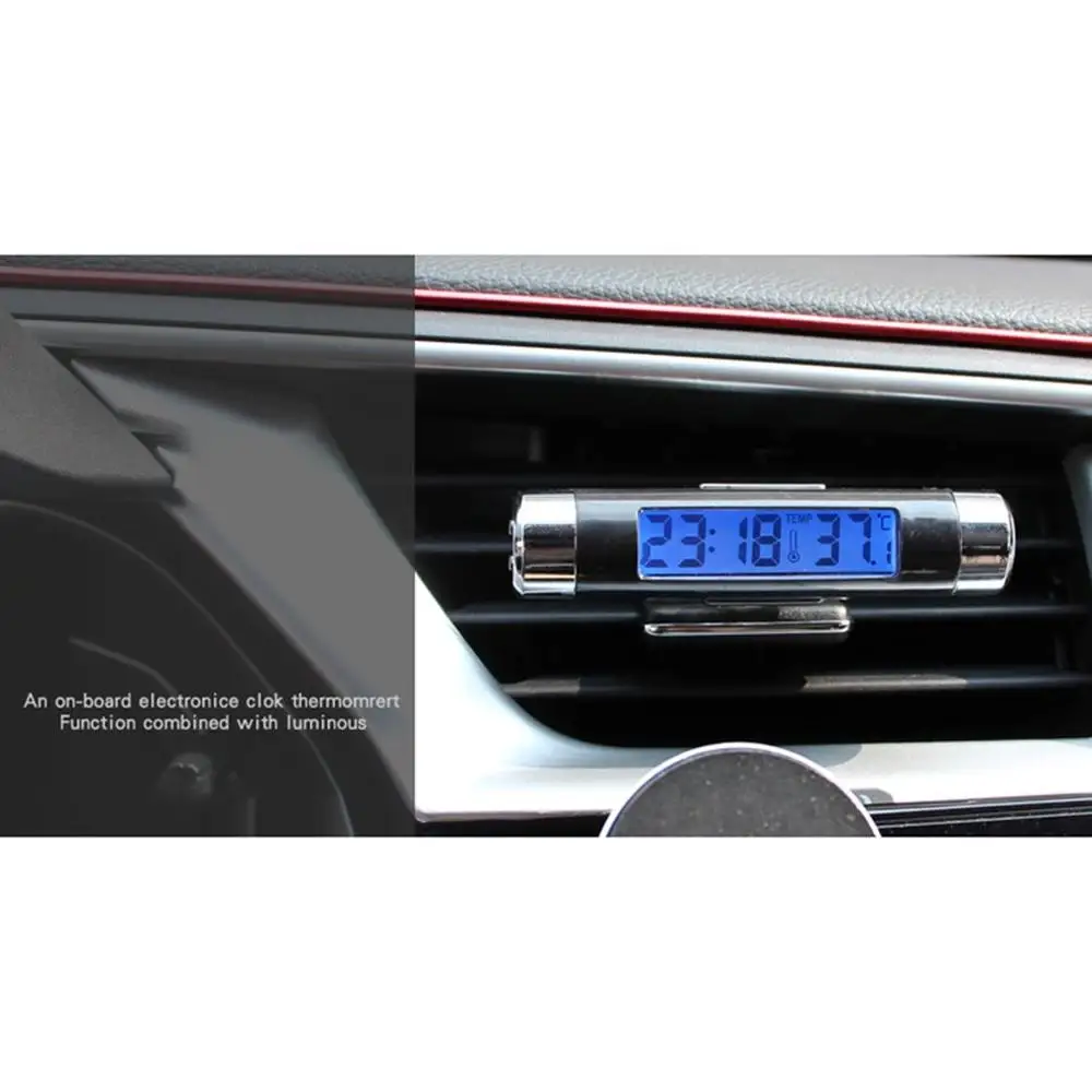 LCD Car Clock Thermometer Automotive Digital Backlight Clock Monitor Clip-on Truck Car Electronic Clock Thermometer LCD Car Clock Thermometer Automotive Digital Backlight Clock Monitor Clip-on Truck Car Electronic Clock Thermometer