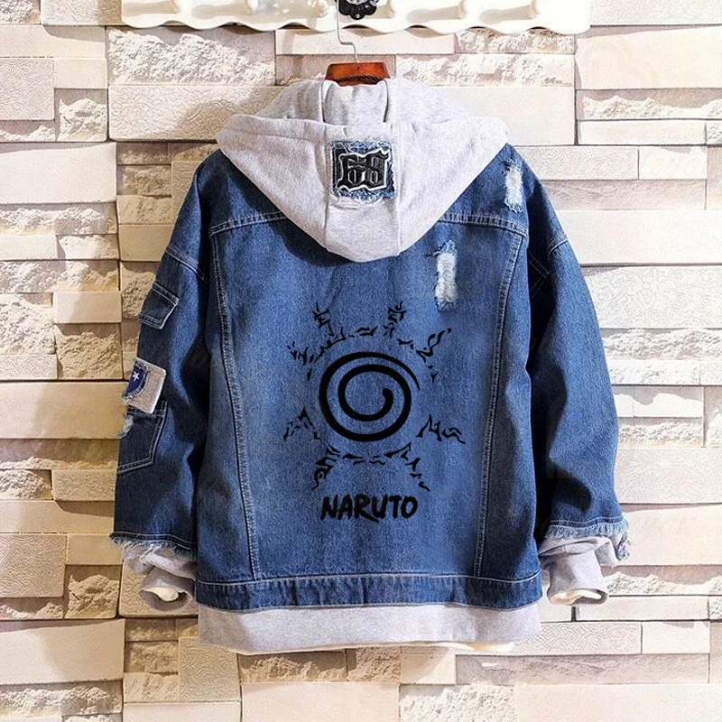 Anime Akatsuki Denim Jacket Kakashi 