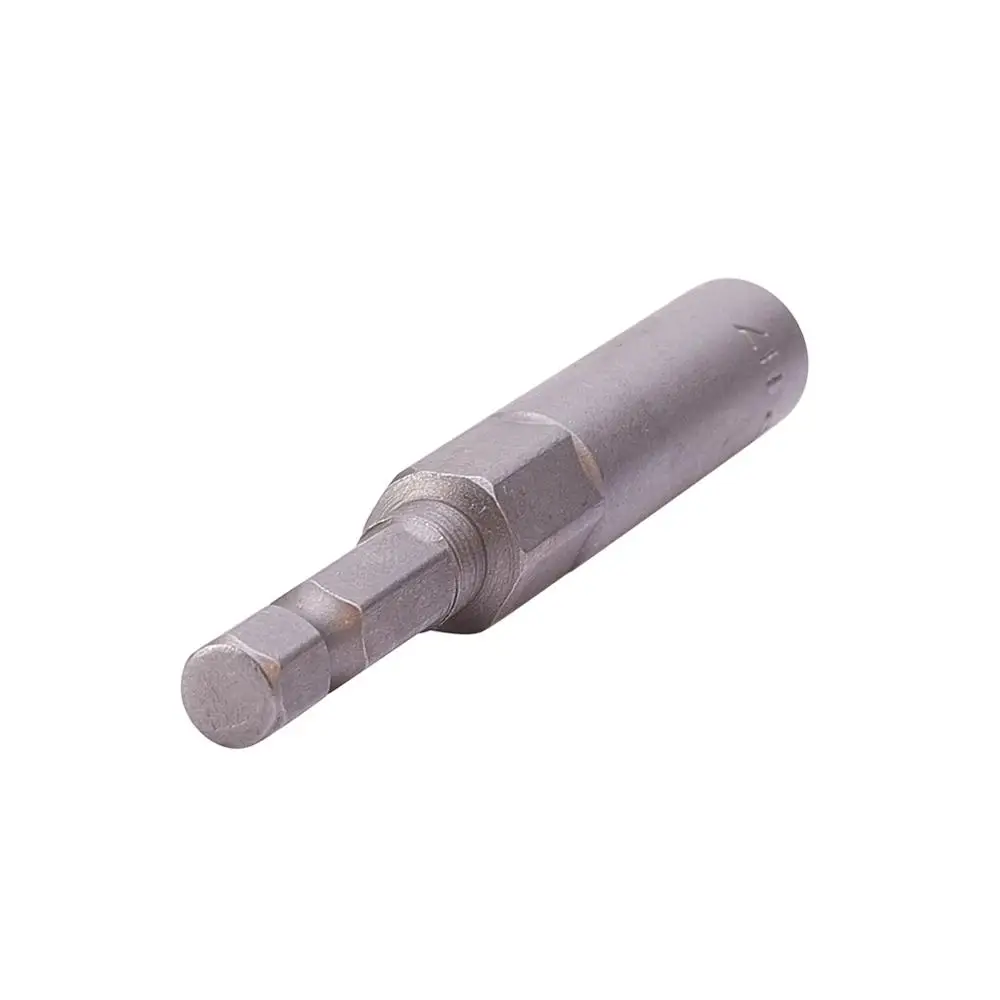 7mm x1pcs Высокое качество 1/" привод 6~ 19 мм шестигранные розетки 80 мм Общая длина металлическая ударная гайка сеттер Драйвер гнездо бит ручной инструмент набор 1~ 10 шт - Цвет: 7mm x1pcs