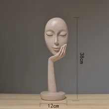 Face Mask Miniatures Sculpture Office Home Decoration Artwork Accessories