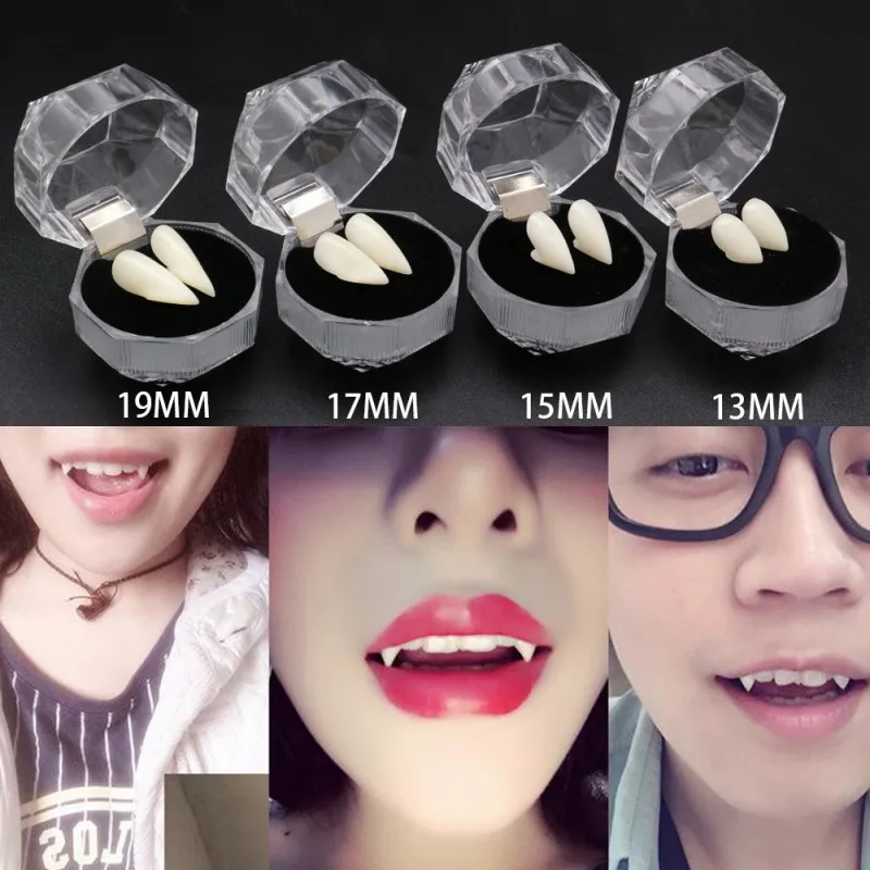 Cosplay Fake Dentures Vampire Teeth Ghost Devil Fangs Costume Halloween Hot SC