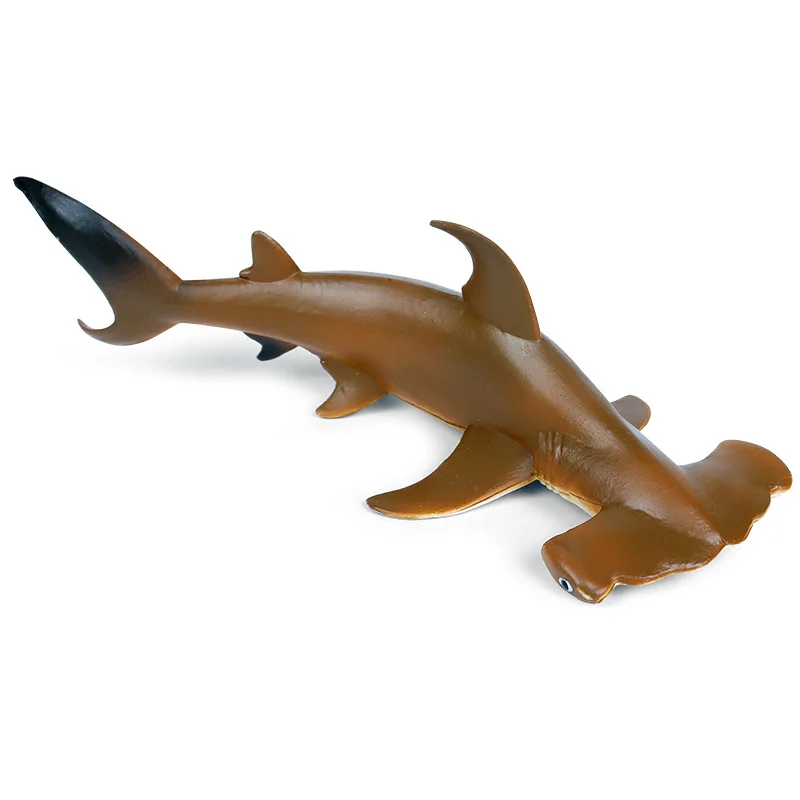1 шт., Разноцветные детские развивающие игрушки в виде морской жизни, акулы-молота, высокое качество, ПВХ фигурка акулы для коллекции дикой природы