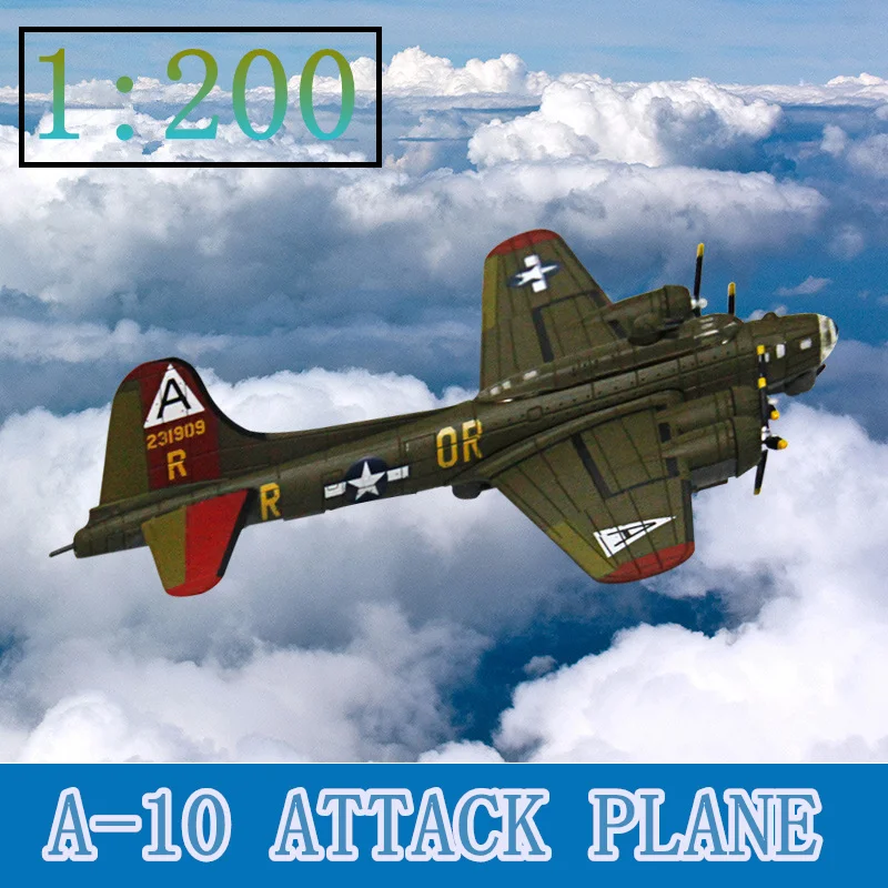 Terebo 1:200 авиационная модель Второй мировой войны B-17 бомбера сплава моделирование законченные военные орнаменты коллекция подарок