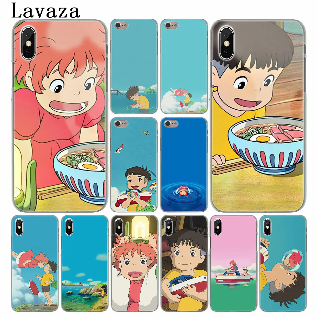 Жесткий чехол для телефона Lavaza Ponyo on the Cliff iPhone XR XS X 11 Pro Max 10 7 8 6 6S 5 9 SE 4 | Мобильные