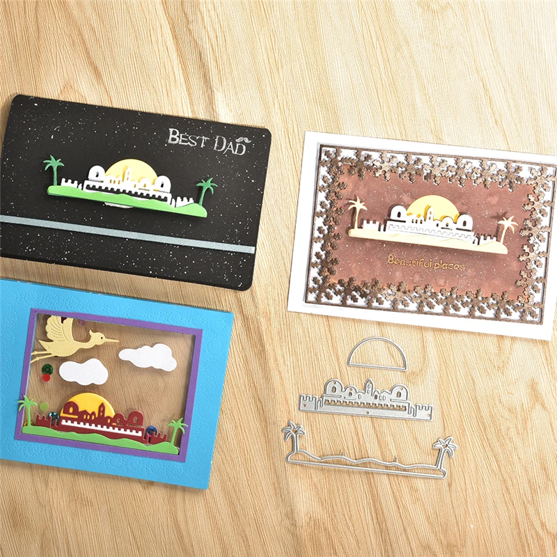 

DiyArts Christmas Dies Tree House Metal Cutting Dies New 2019 for Card Making Scrapbooking Embossing Cuts Stencil Craft Dies