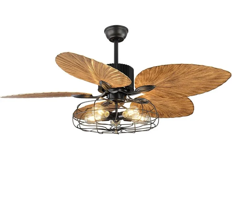 Luxury European-style retro ceiling fan light remote control Ceiling Fans Restaurant Living Room decor Fan Lamp | Лампы и освещение