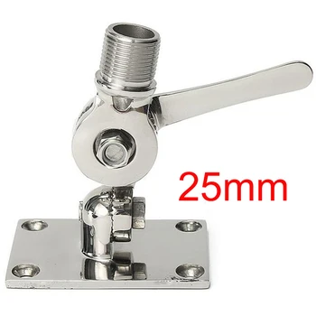 

Marine Hardware Aerial Yacht Antenna Base Mount Rustproof Aerial Stainless Marine 316 Steel Antenna Dual Axis Adjustable Base