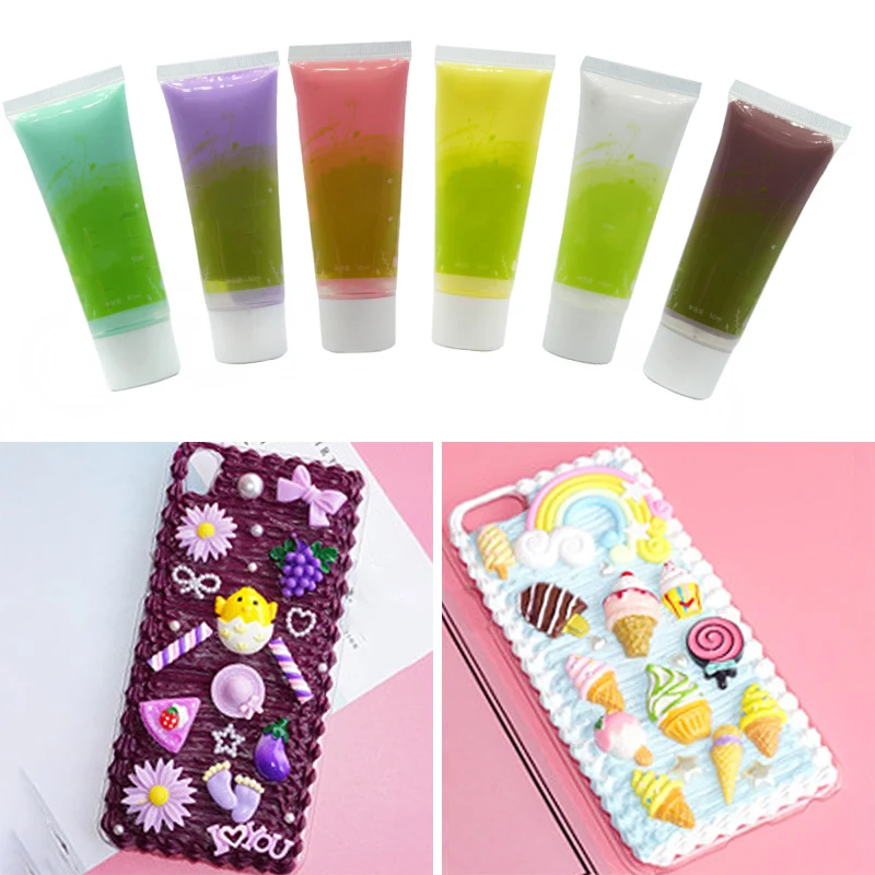 Материал глина 50 мл антифриз крем гель DIY Kawaii кекс сотовый Чехол для телефона Декор Высокое качество DIY ремесла