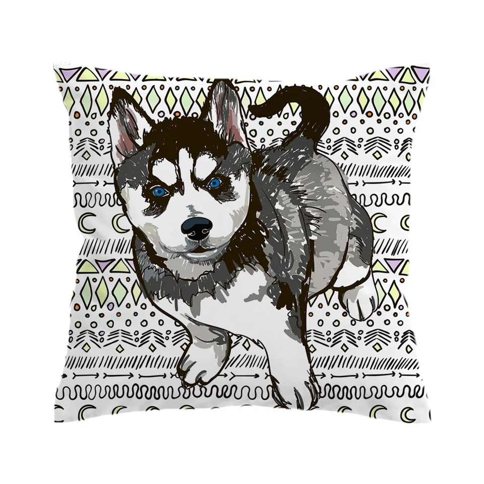 3 BeddingOutlet, хиппи, подушка мопс, чехол, животное, мультфильм, чехол для подушки, для детей, милый Бульдог, бросок, чехол, домашний декор, наволочки - Цвет: 3