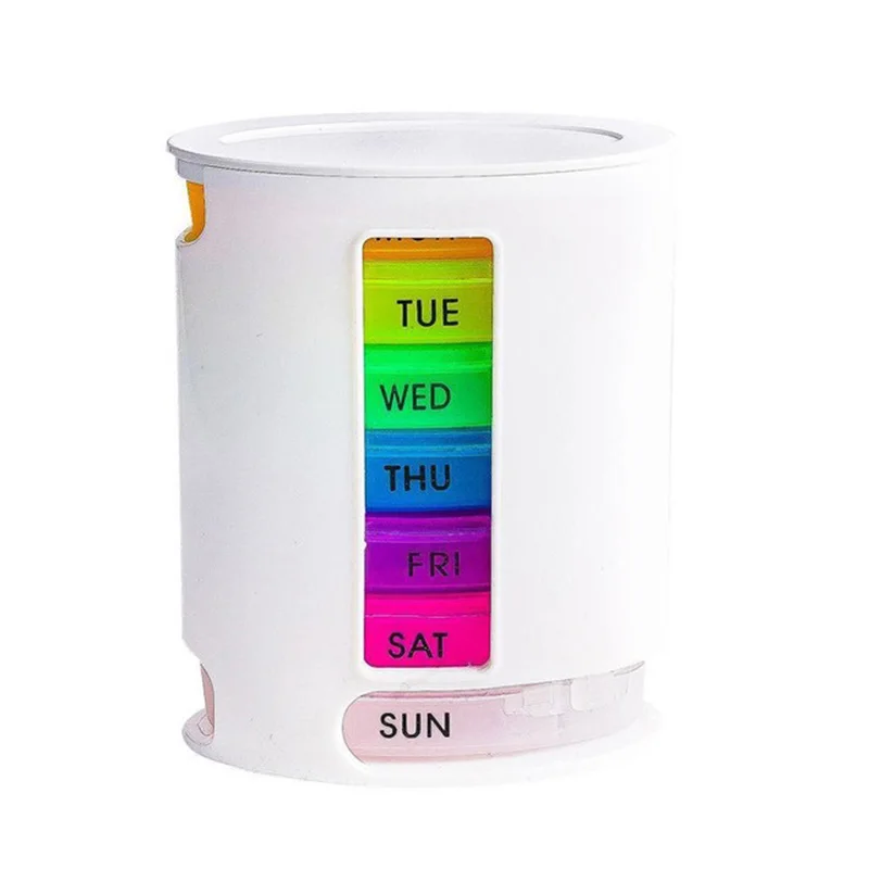 

7 Days Weekly Tablet Pill Medicine Box Holder Storage Organizer Container Case Pill Box Convenient Medicine Storage Pill Box