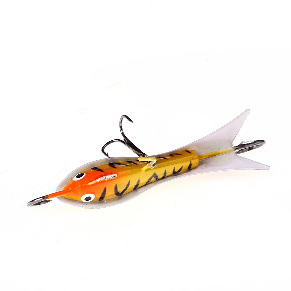 Walk Fish 1Pcs 5.5CM/9G Balancer Winter Ice Fishing Lure Jig Bait Fishing Hooks 3D Fish eyes Lead Hard Lure Jigging Lure