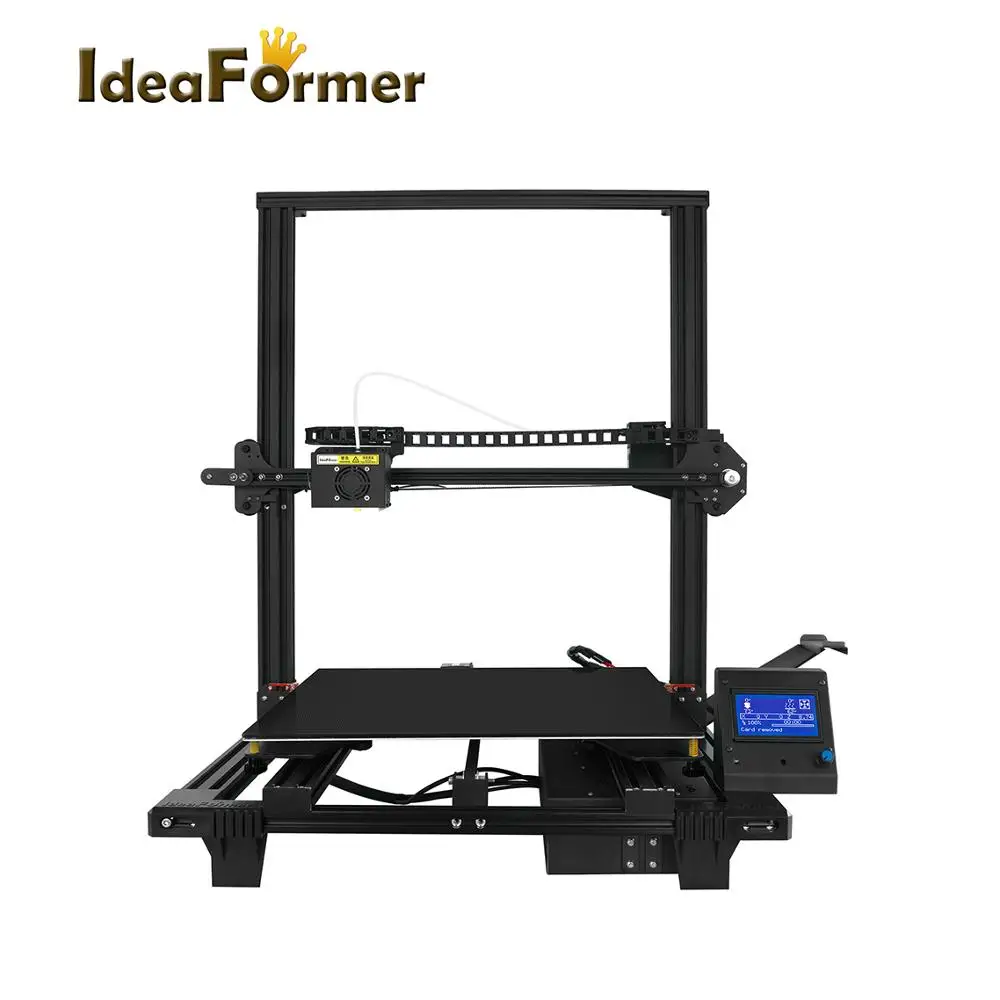 US $349.00 Ideaformer Giant New 3D Printer Big Size FDM TMC2208 Driver Full Metal Printer 400400450mm 3D Printer DIY Kit SelfAssemble