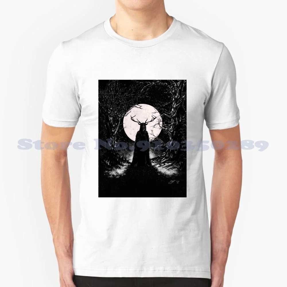 Herne The Hunter Fashion Vintage Tshirt Magliette Herne Folklore Magic Forest Woodland Spirit Fairy Stag Robin Hood Green Man