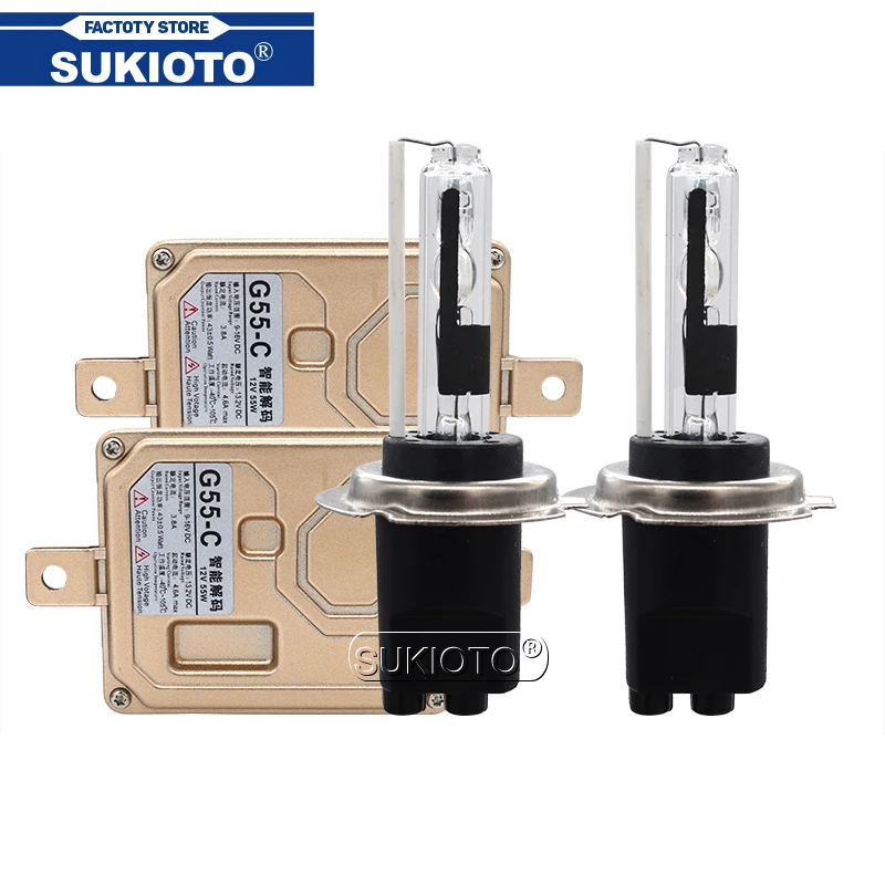 Супер Canbus HID комплект балласта фары SUKIOTO G55C 55 Вт Xenon H7CR Сменная Лампа накаливания