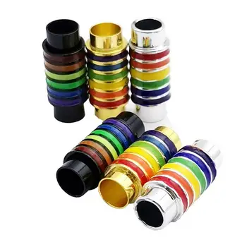 

Aaazee Hand Enamel Painting Magnetic Clasps for Women Bracelet Making 6mm Colorful Clasps and Closure for DIY Bracelet Jewelry