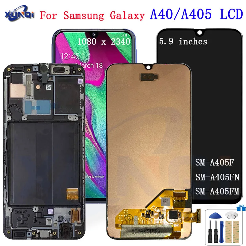 

For Samsung Galaxy a40 A405 LCD Display Touch Screen Digitizer A405F A405FN Assembly Replacement For Samsung a40 lcd display