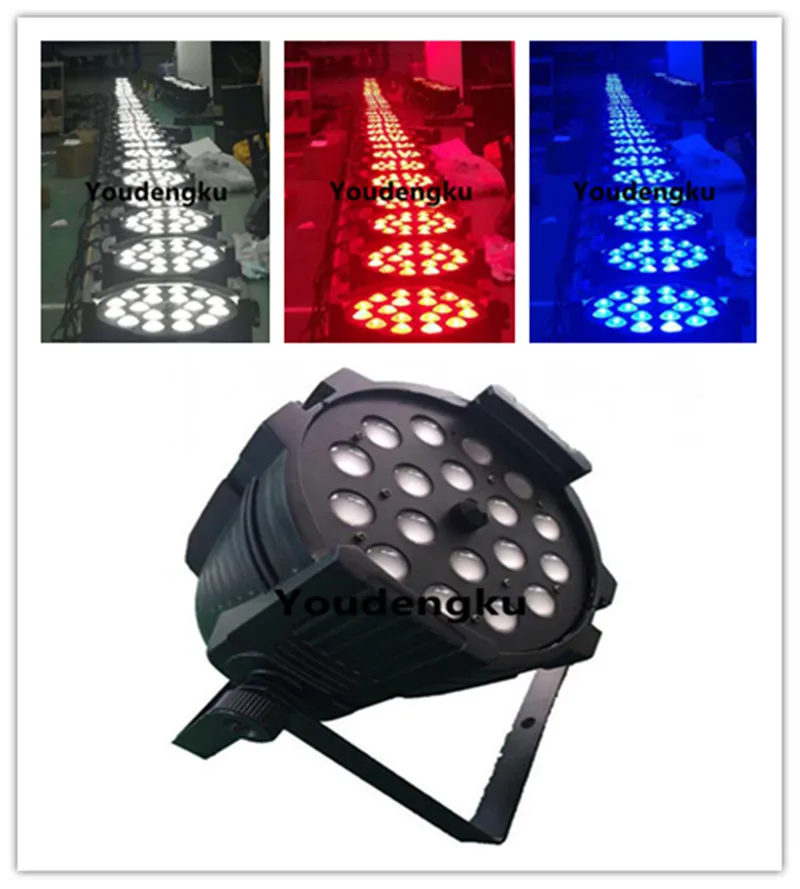 24 шт. Китай dj par zoom led 6 в 1 rgbwauv с масштабированием светодиодный 18x18 Вт сценический