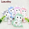 1PCS Unicorn Silicone Baby teether Cartoon Animal DIY Pacifier Dummy Sensory Jewelry Gift Toy Accessories beads 2