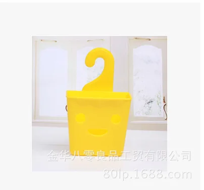Balingliangpin улыбающееся лицо клейкий крючок Ящик для хранения мусора милые челки коробка для хранения мини мультфильм пластиковая коробка для хранения - Цвет: 1