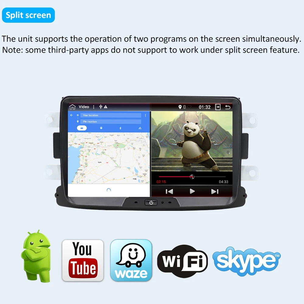 Clearance Octa core Android 9.0 car multimedia GPS For Dacia Sandero Duster Renault Captur Lada Xray 2 Logan 2 Dokker Lodgy 2012-2017 WIFI 2