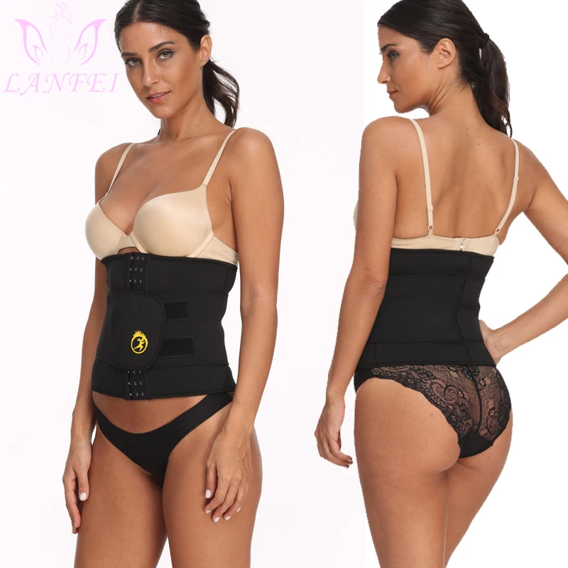 LANFEI, S-6XL, хит, неопрен, пот, талия, тренировочный пояс, Корректор тела, корсет для похудения, женские моделирующие ремни, ремень для похудения, спортивный топ