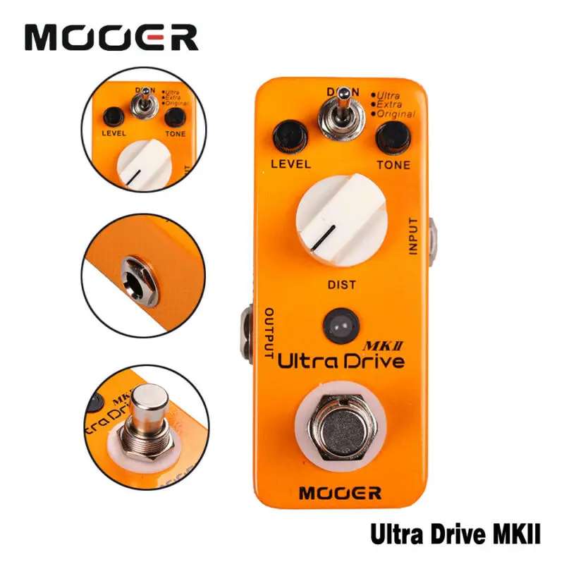 MooerGuitarEffectPedalUltraDriveMkiiDistortionMultiDynamic
