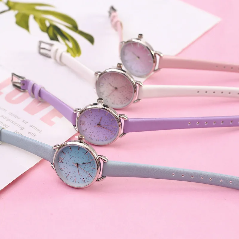 

69580 treein art fang Stationery Tr-bc00091 Shimmering Powder Pu Thin Drawstring Watch