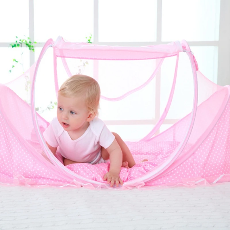  0-3 Years Baby Bed Tent Crib Mattress Portable Foldable Mosquito Net Newborn Bedroom Travel Bed Bab - 4000328536688