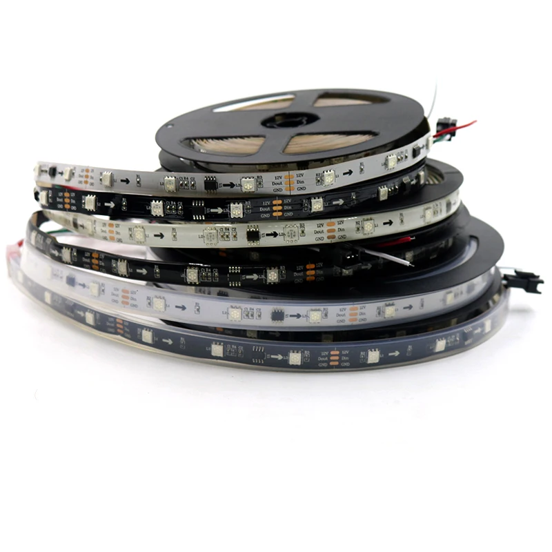 5 м 30 светодиодный s/M 12V WS2811 пикселей RGB цифровой полосы светильник 5050 SMD Рождество