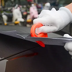 Coupe papier en Film vinyle, Fiber de carbone, outils à main, couteau utilitaire, coupe papier avec lame de rasoir, 1 pièce 