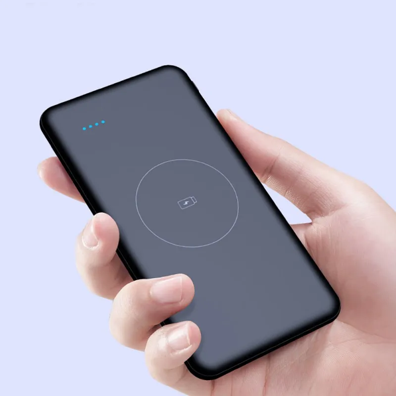 Wireless Power Bank 10000mAh/20000mAh Dual USB LED Display Wireless Charging Bank Battery