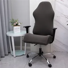 Pokrowiec na fotel do gier z polaru elastan elastyczny pokrowiec na krzesło pokrowiec na krzesło do pracy na komputerze biura na siedzenie Protector krzesło do jadalni narzuty