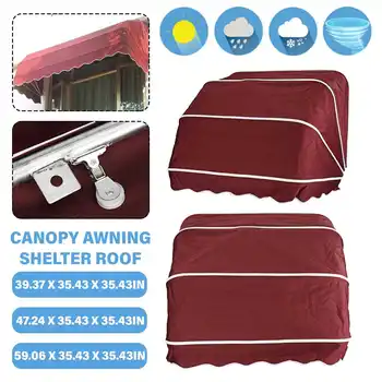 

Foldable Waterproof Awning Sun Shelter Canopy Outdoor Porch Patio Window Roof Rain Cover Decorative Gazebos Awnings 1/1.2/1.5m