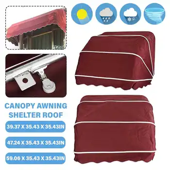comprar Toldo Impermeável Dobrável Sun Shelter Dossel Exterior Varanda Pátio Janela Telhado Capa De Chuva Decorativo Gazebos Toldos 1/1.2/1.5m