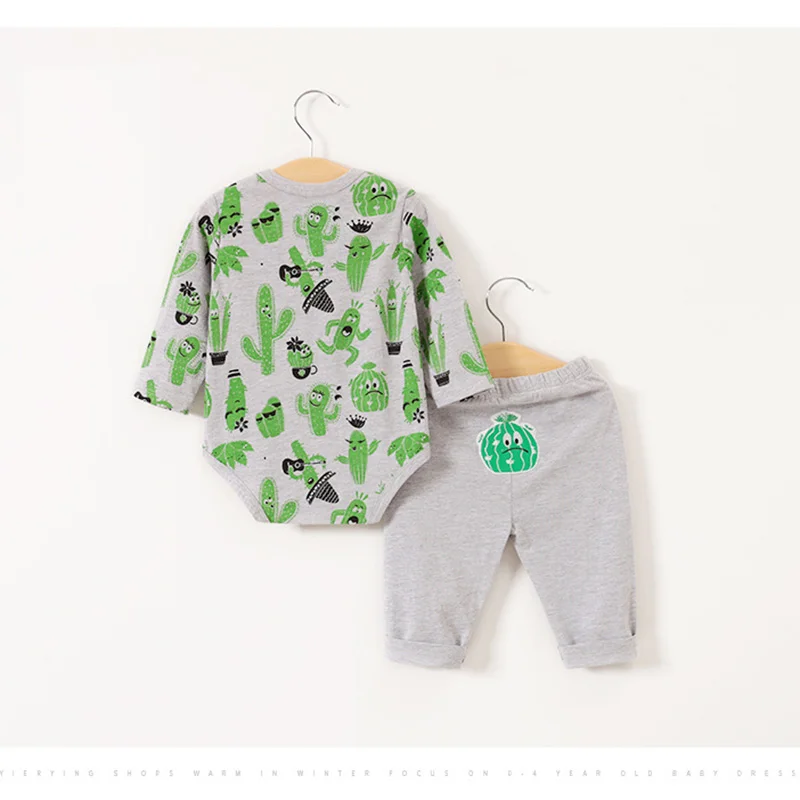 Hotsales Newborn Baby Boys Girls Halloween Ghost Printed Romper+ Pant Clothes Set Kids Cute Outfits