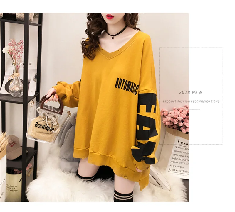 Women Hoodies Spring Harajuku Cool Jumpers Loose Long Sleeve Hoodies Sweatshirts Fashion Women Casual Sweatshirt Oversized