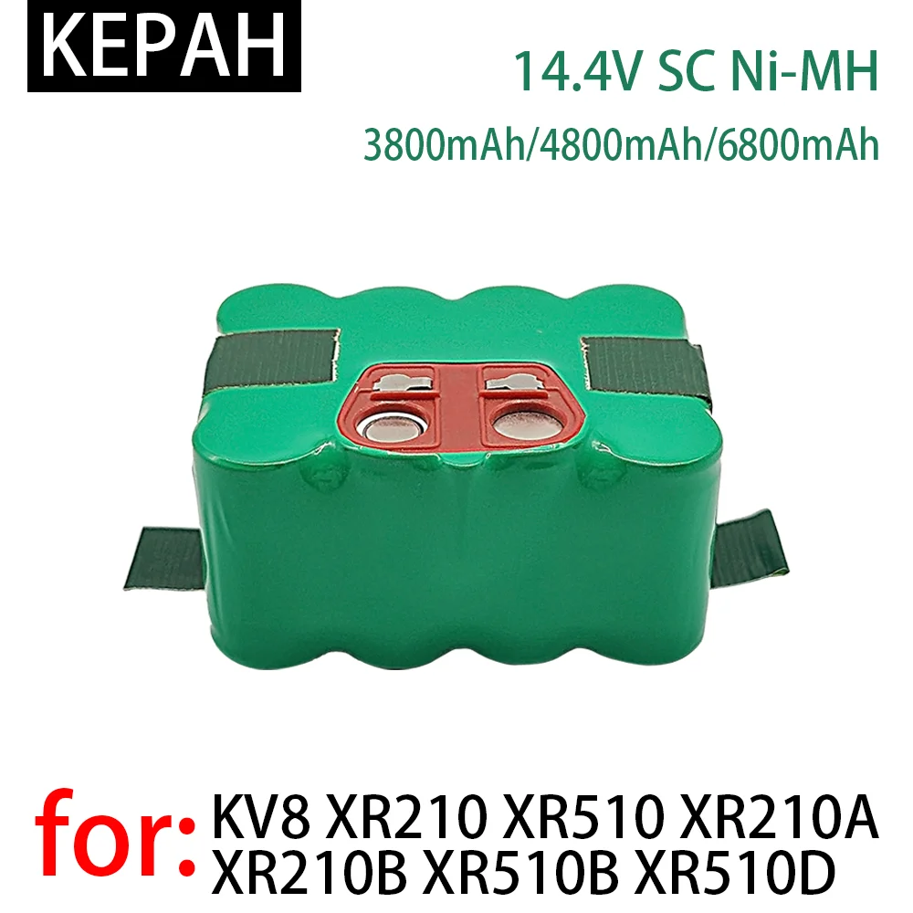 NEW 14.4V SC Ni-Mh Battery 3800mAh-4800mAh-6800mAh vacuum cleaner Kehr robot for KV8 XR210 XR510 XR210A XR210B XR510B XR510D | Электроника