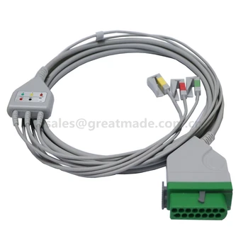 

Compatible Fukuda Denshi 3-lead 15pin ECG cable for DS-8000 Series Monitors