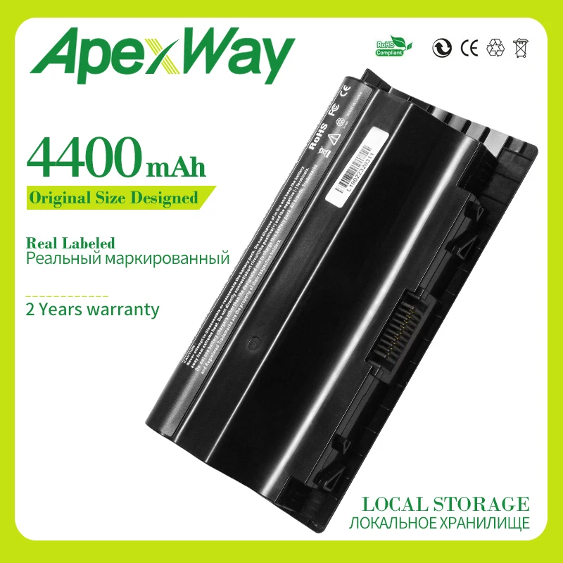 Apexway для ноутбука Asus Аккумулятор G75 3D G75V G75VW 3D|Аккумуляторы ноутбуков| |