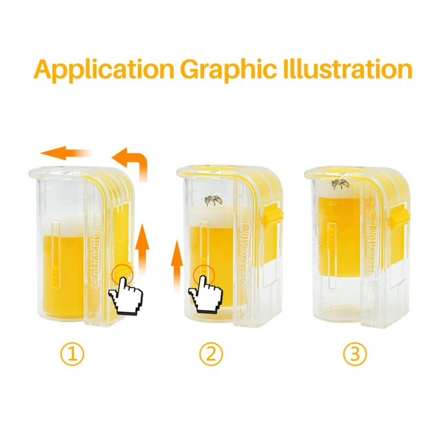 1Db Méhkirálynő Jelölő Palack Dugattyú Plüss Ketrec Műanyag - Image 5