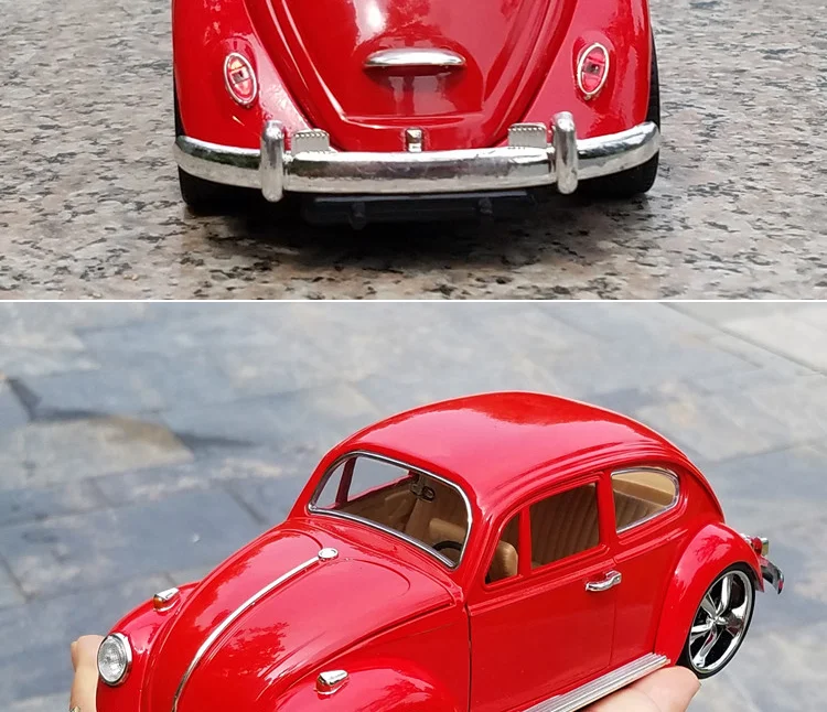 Высокая имитация Ретро Классический Volkswagen Beetle 1:18 сплав модели автомобилей металлические diecasts четыре открытые двери игрушка для детей мини автомобиль