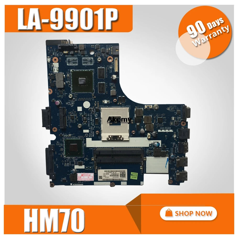 

Free Shipping For LA-9901P Lenovo G400S notebook motherboard HM70 supports full test