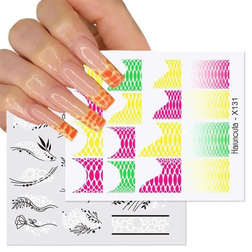 Love Heart Design Valentine Nail Art Stickers 3d Decals Geometric