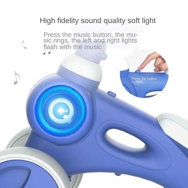 Doki Toy Four-wheel Balanced Car 1-3 Years Old Children 2 No Slide Foot Slide Car Baby Walk Child Twisting Toy Car Popular 2021 2