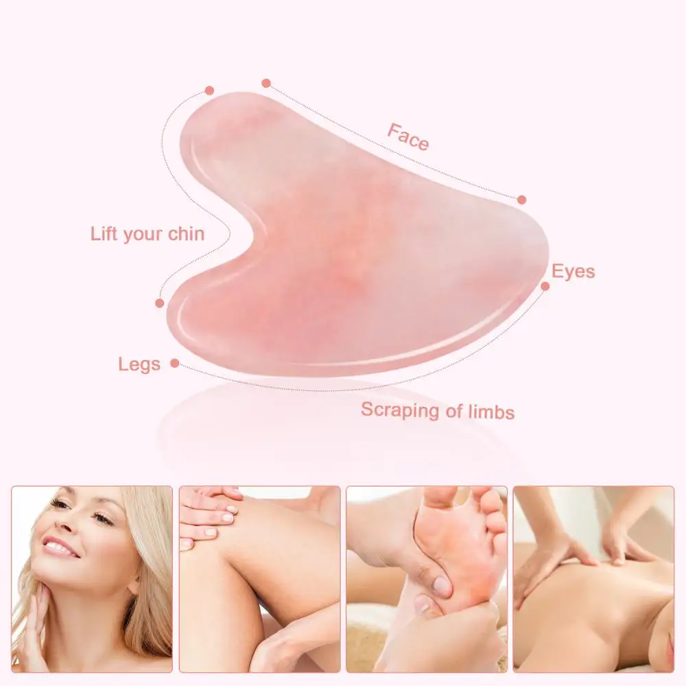 Нефритовый камень Gua Sha соскабливающая доска уход за телом массажный инструмент