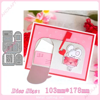 

Inbox mailbox Metal Cutting Dies for diy Scrapbooking Photo Album Decorative Embossing PaperCard Crafts Die 2020