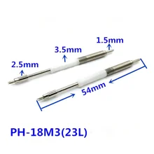 

10PCS PH-18M3 23L High Carbon Steel Probe Three-pointed Spring Test Needle 3.5mm Insulated White Plastic Needle