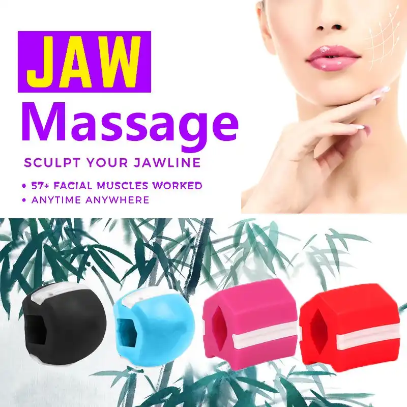 Details about / Face Masseter Facial pop n go mouth Jawline Jaw Muscle Exerciser Chew Ball Set