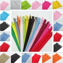 20 piezas 3 #7,5-25CM (3-10 pulgadas), cremallera de bobina de nailon cerrada, proceso de costura a medida, disponibles