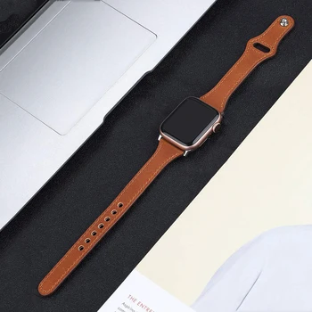 

Leather loop strap For Apple watch 5 band 44mm 40mm iWatch band 38mm 42mm Slim watchband bracelet pulseira Apple watch 5 4 3 2 1